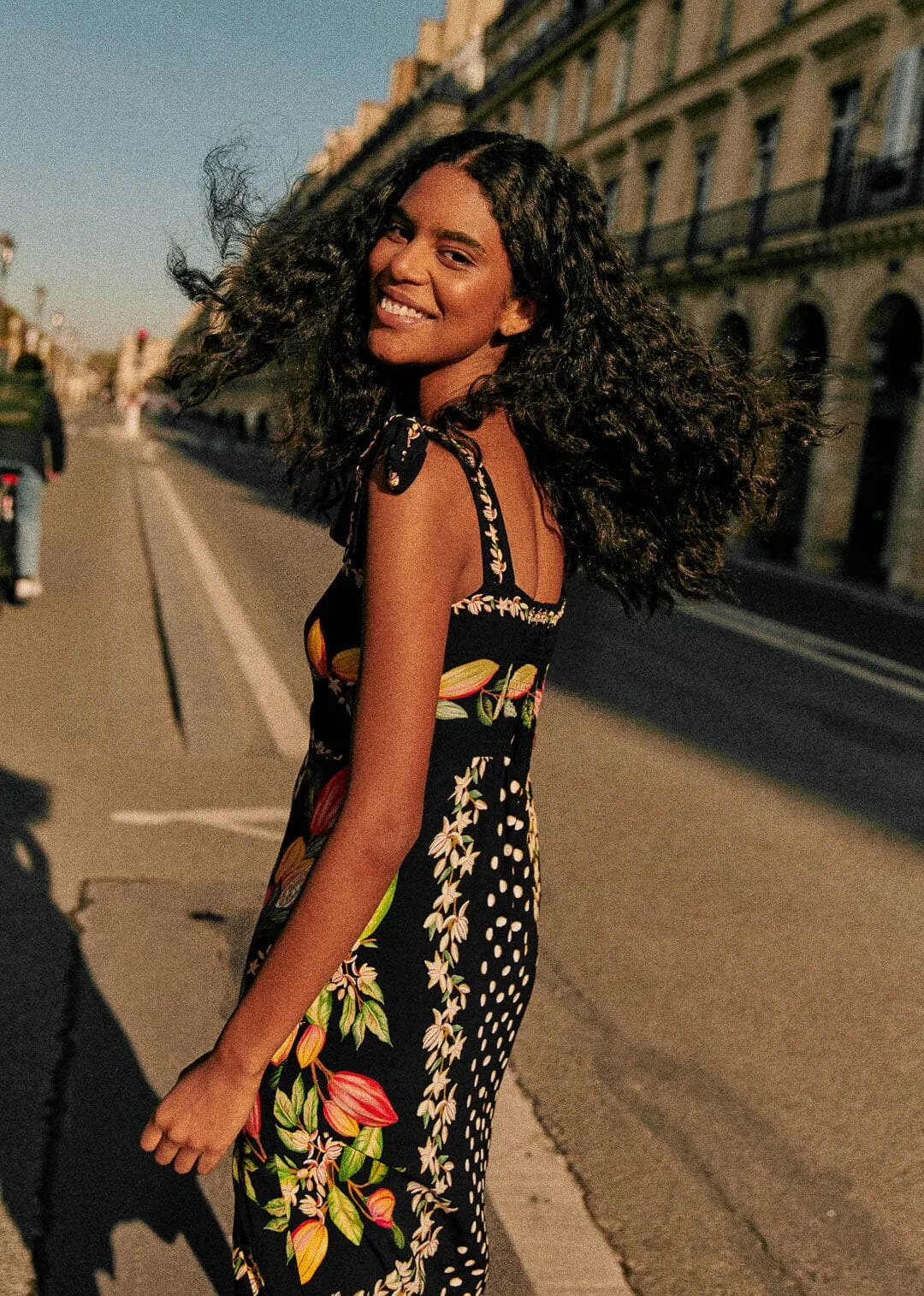 Cocoa Paradise Black Dorotha Midi Dress sold by FARM Rio product image thumbnail 4