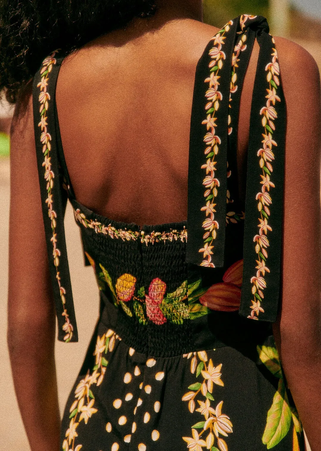 Cocoa Paradise Black Dorotha Midi Dress sold by FARM Rio product image thumbnail 5