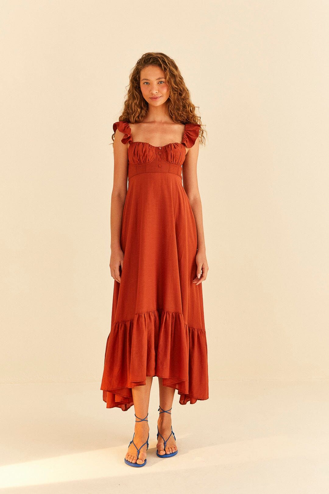 Brown Sleeveless Maxi Dress sold by FARM Rio