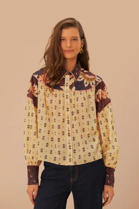 Ainika Chill Burgundy Blouse sold by FARM Rio