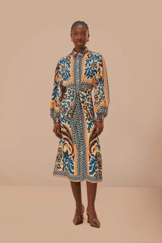 Toucans Scarf Sand Midi Dress sold by FARM Rio