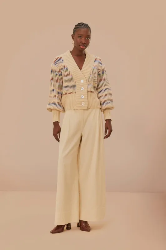 Off-White Double Waistband Pants sold by FARM Rio