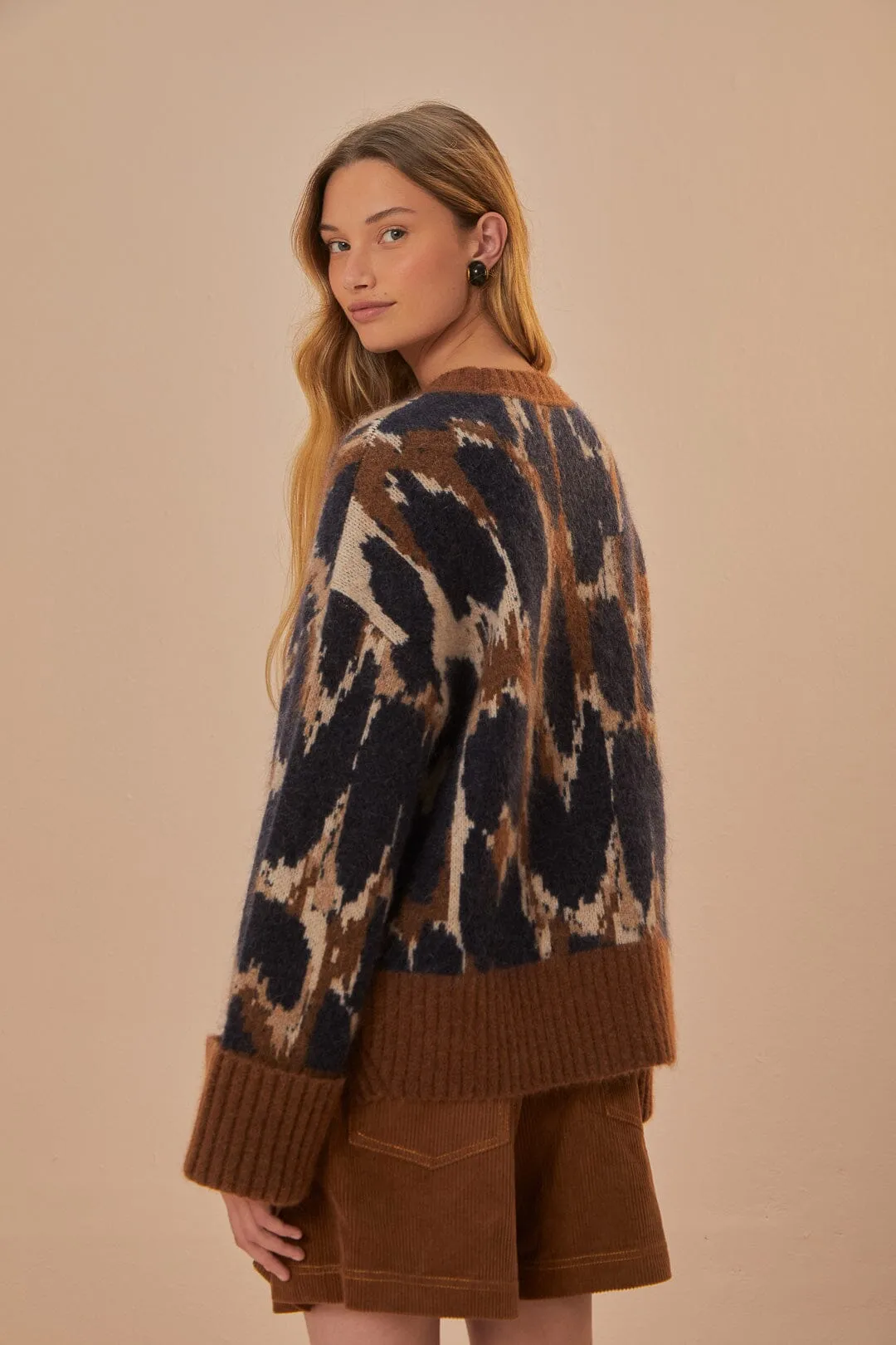 Leopard Print Knit Sweater sold by FARM Rio product image thumbnail 4