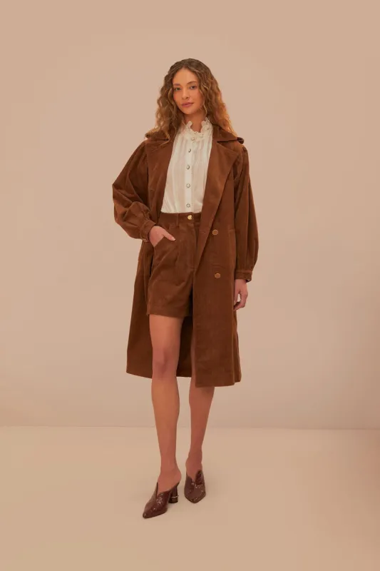 Caramel Corduroy Shorts sold by FARM Rio