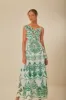 Off-White Flower Richelieu Euroflax™ Premium Linen Midi Dress sold by FARM Rio