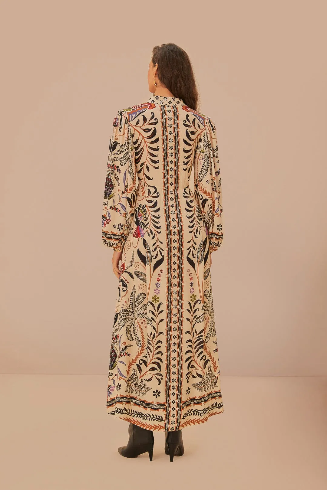 Sand Classic Nature Maxi Dress sold by FARM Rio product image thumbnail 4