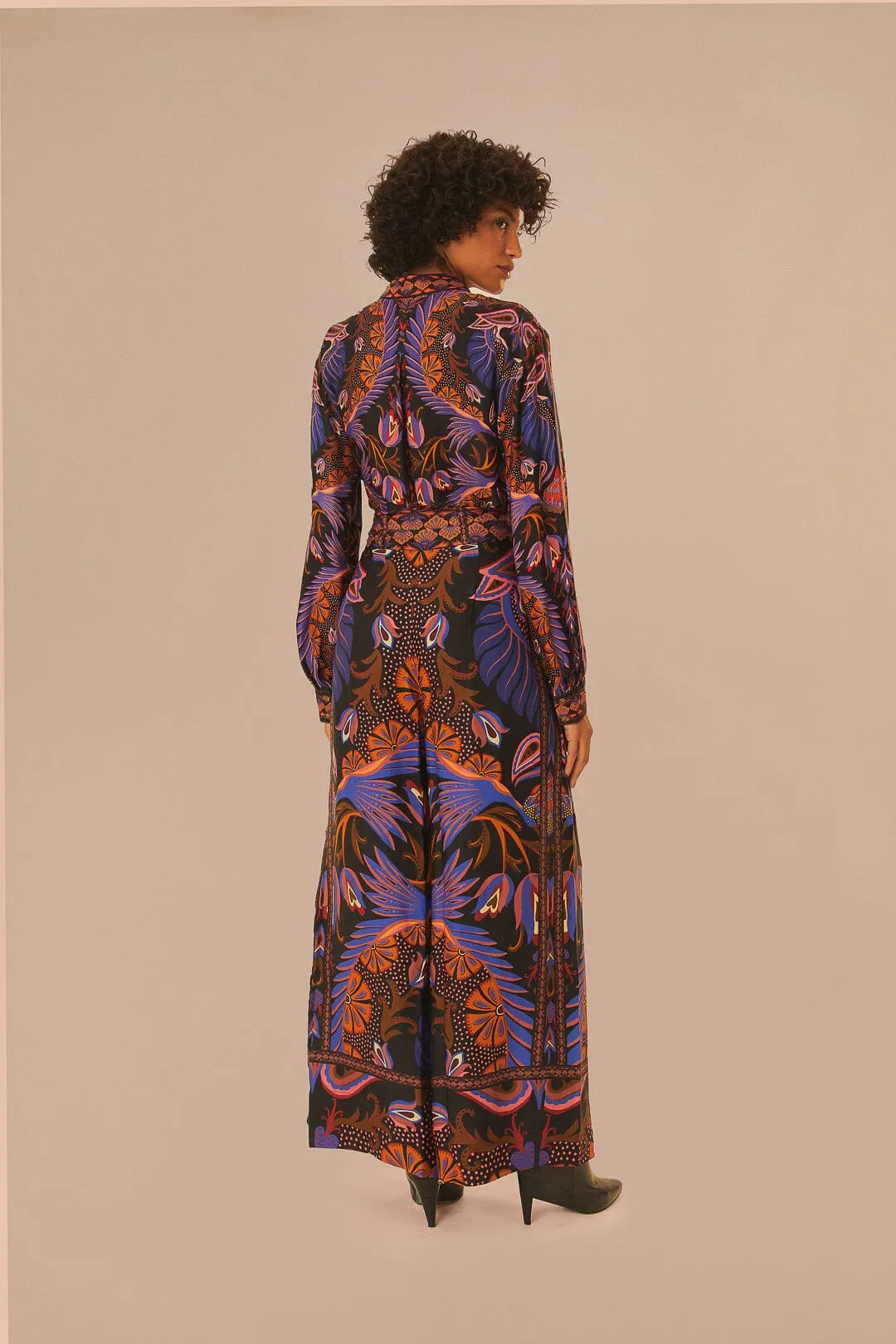 Black Heart Forest LENZING™ ECOVERO™ Viscose Wide Pants sold by FARM Rio product image thumbnail 3