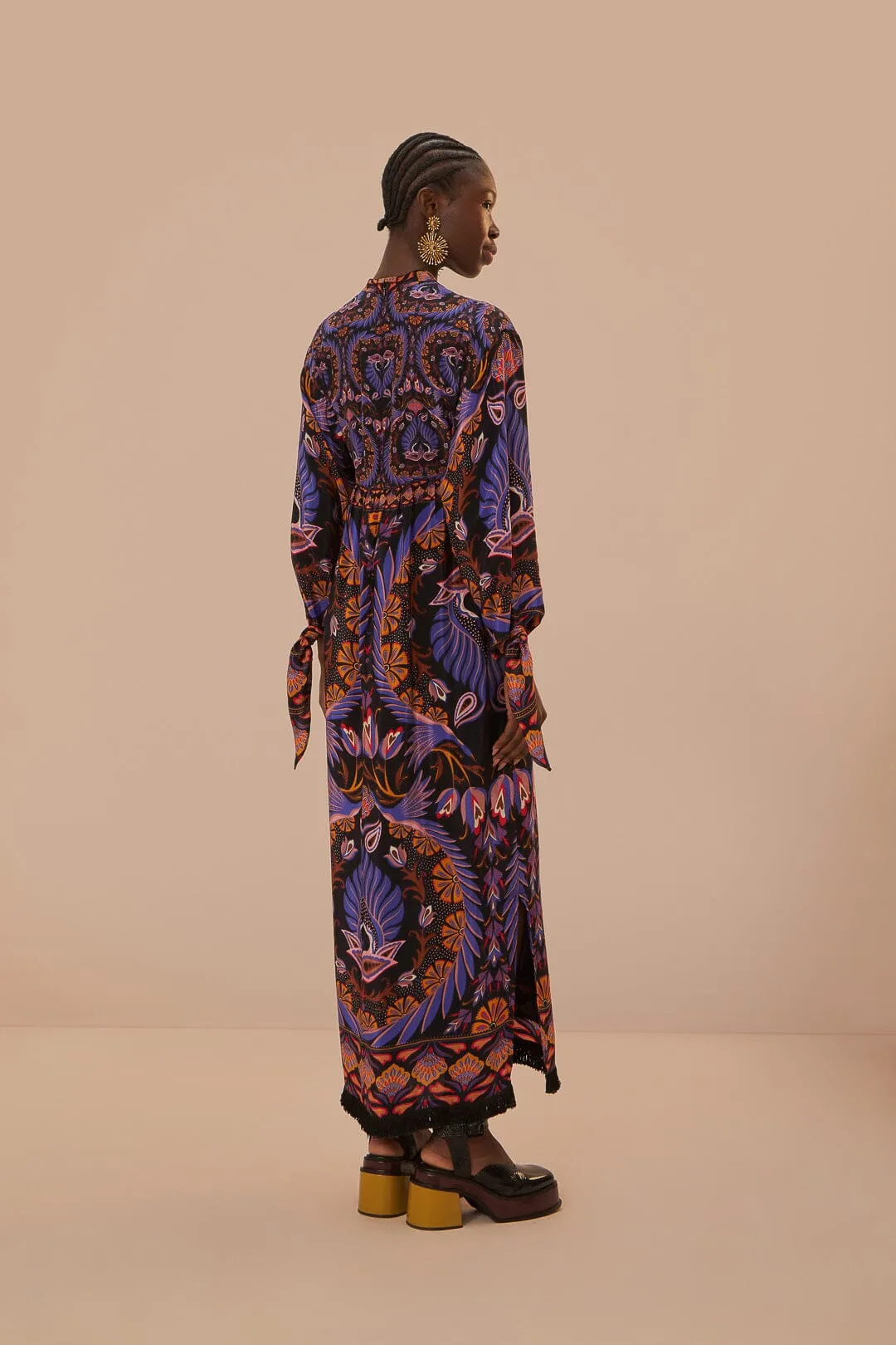 Black Heart Forest Maxi Dress sold by FARM Rio product image thumbnail 4