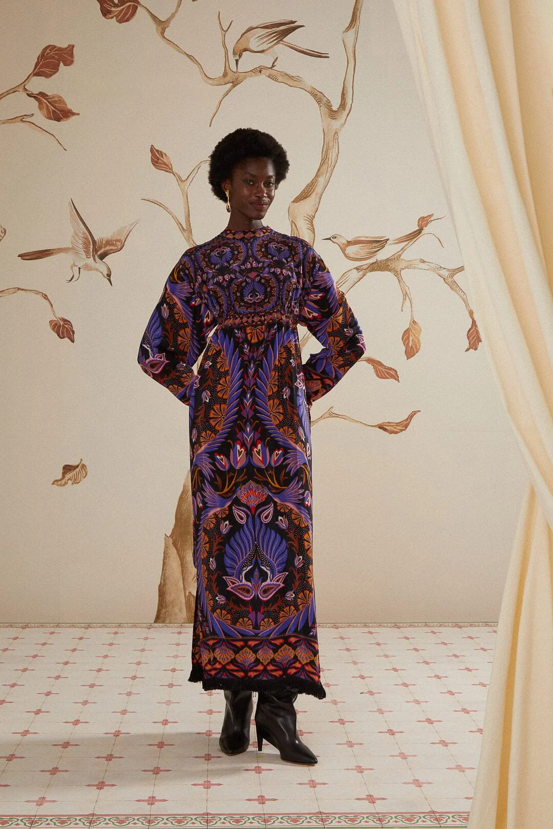 Black Heart Forest Maxi Dress sold by FARM Rio