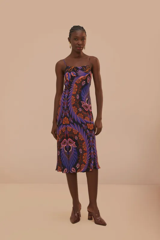 Heart Forest Black Sleveless Mini Dress sold by FARM Rio