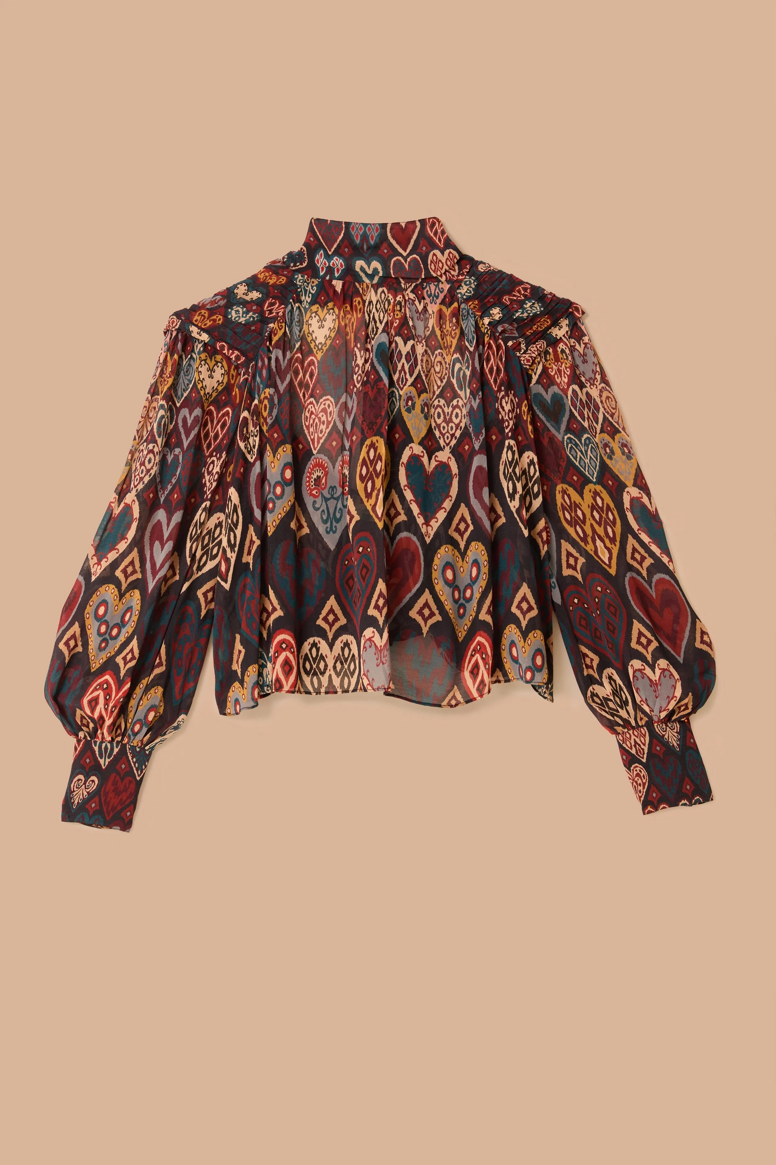 Black Hearts Ikat Blouse sold by FARM Rio product image thumbnail 5