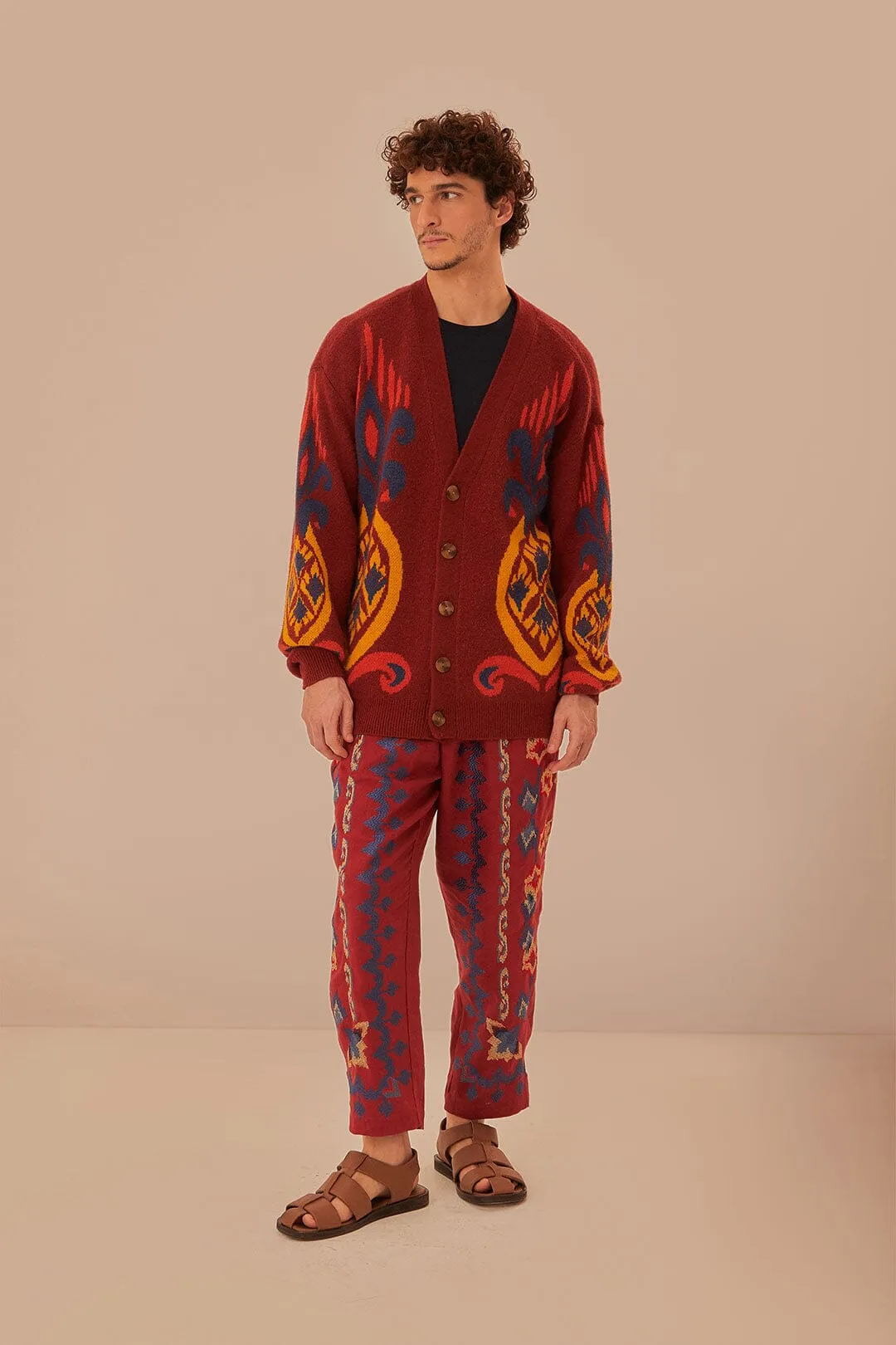 Red Pineapple Knit Cardigan sold by FARM Rio product image thumbnail 4