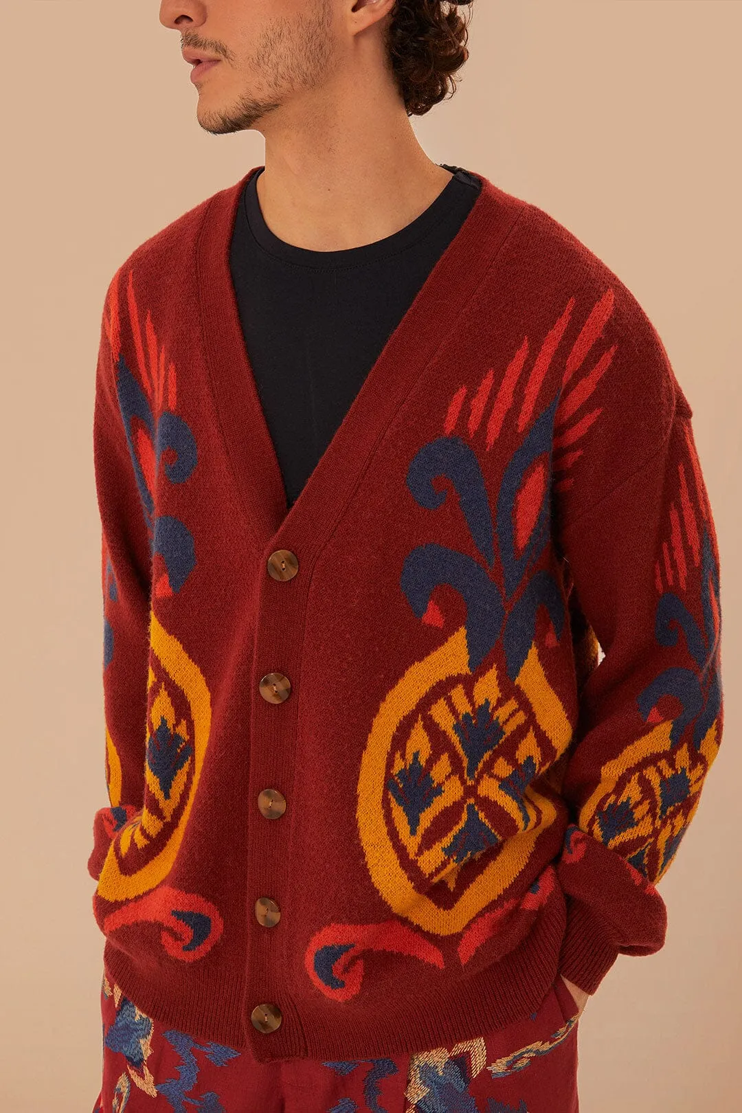 Red Pineapple Knit Cardigan sold by FARM Rio product image thumbnail 5