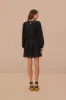 Black Lace Long Sleeve Mini Dress sold by FARM Rio