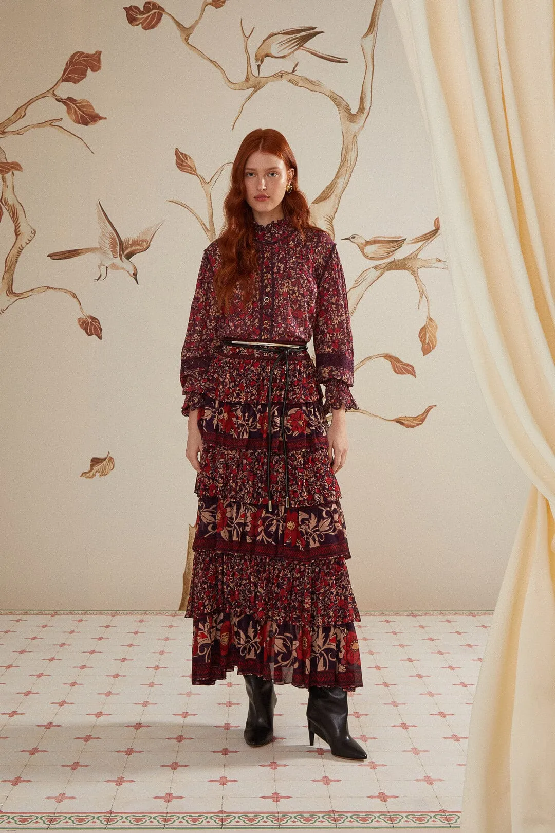 Purple Chelsea Garden Long Sleeve Blouse sold by FARM Rio product image thumbnail 2