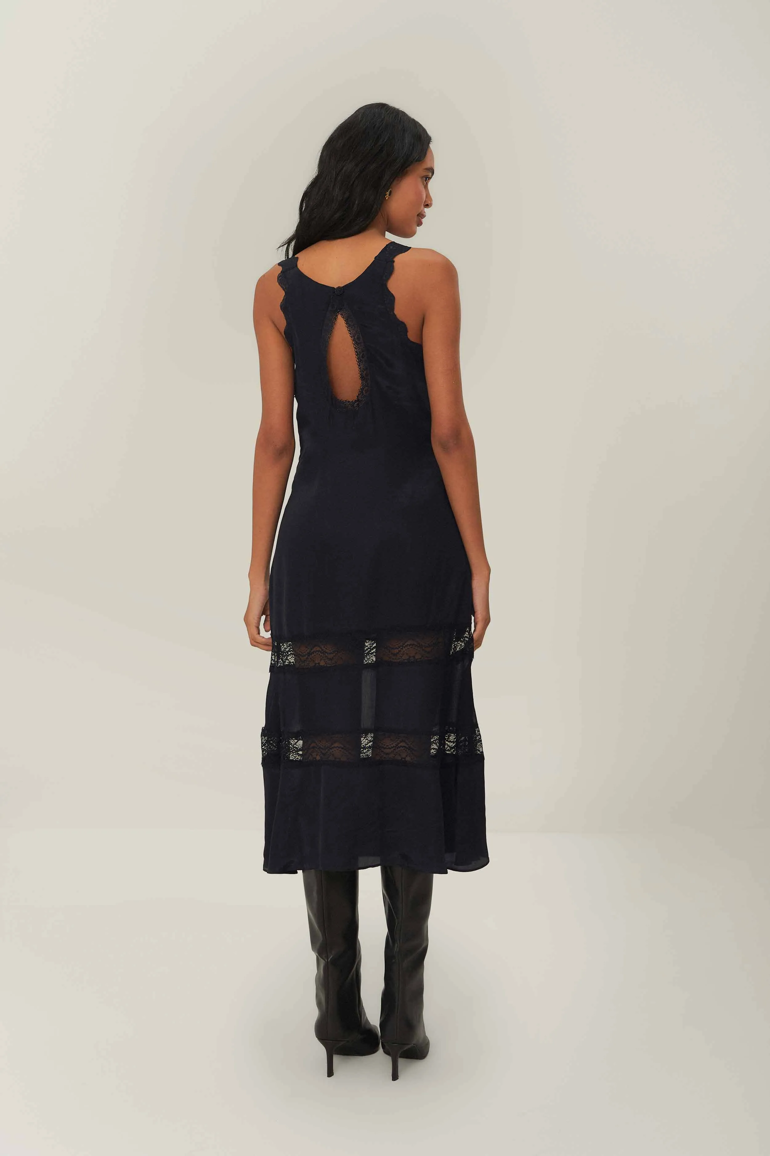 Black Sleeveless Maxi Dress sold by FARM Rio product image thumbnail 5
