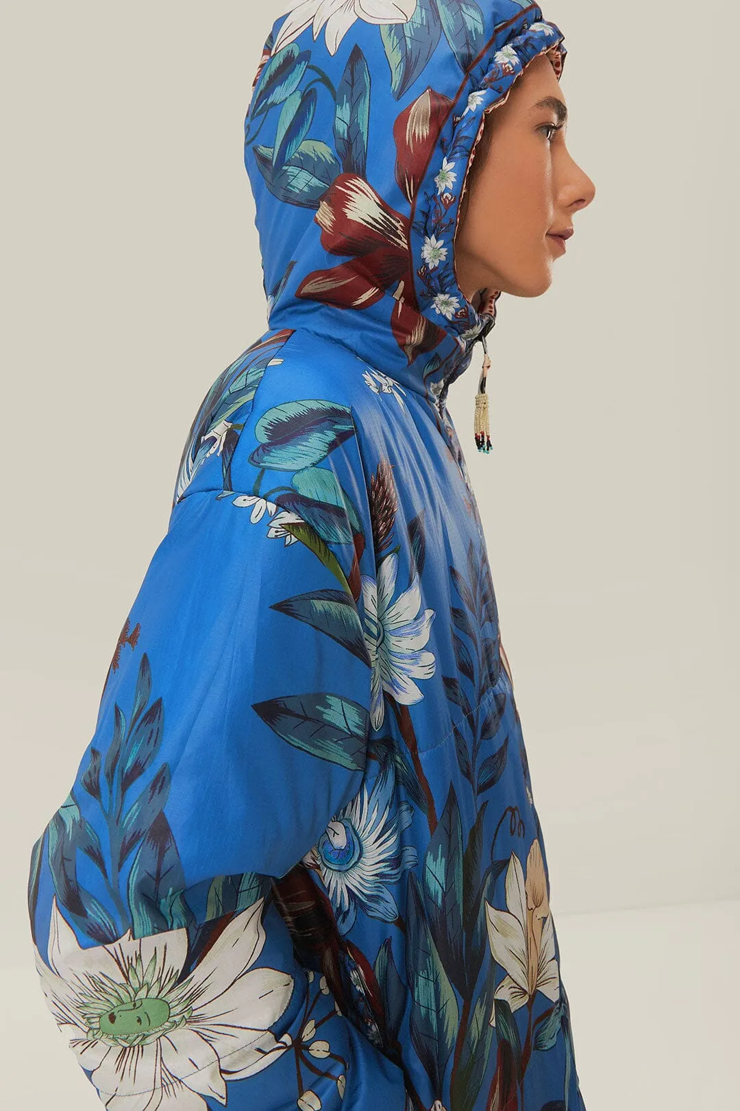 Reversible Cashew Mandala Puffer Jacket sold by FARM Rio product image thumbnail 4