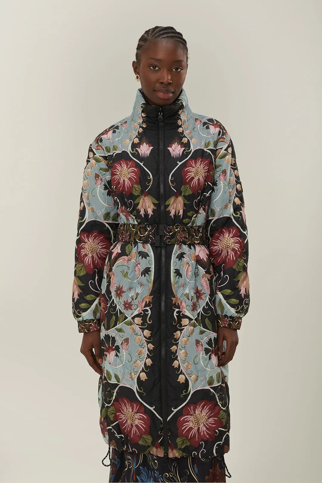 Reversible Flowing Beauty Puffer Jacket sold by FARM Rio product image thumbnail 4