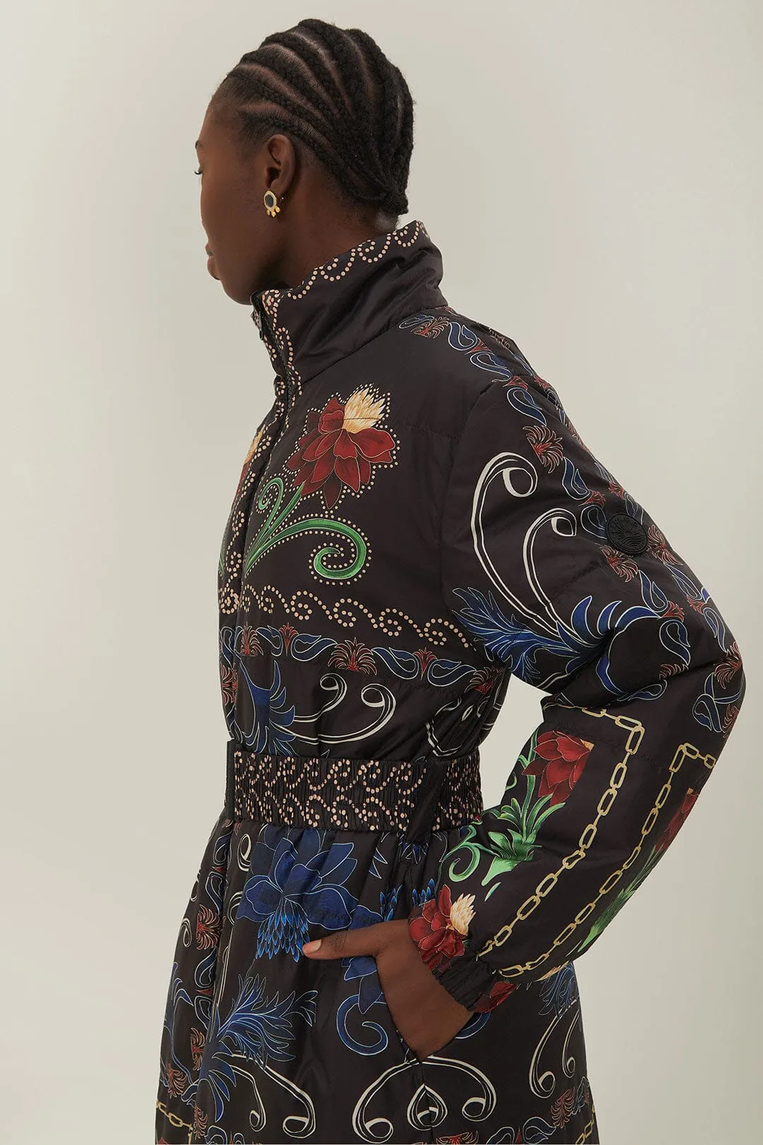 Reversible Flowing Beauty Puffer Jacket sold by FARM Rio product image thumbnail 5