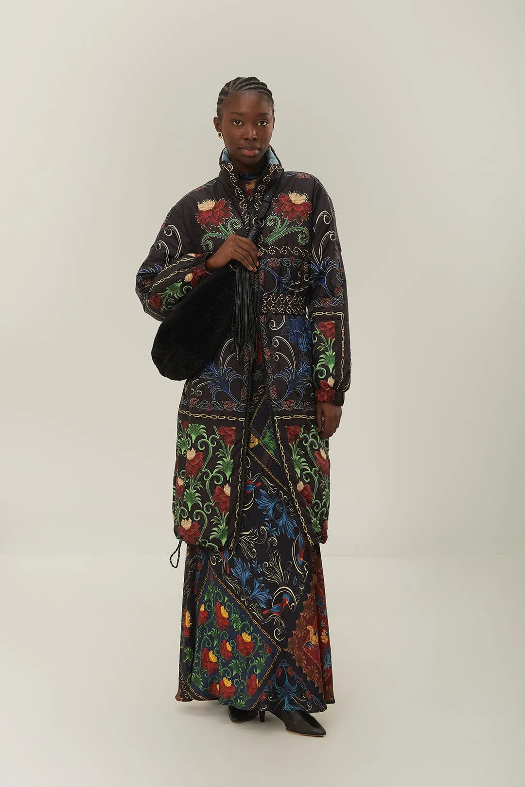 Reversible Flowing Beauty Puffer Jacket sold by FARM Rio product image thumbnail 2