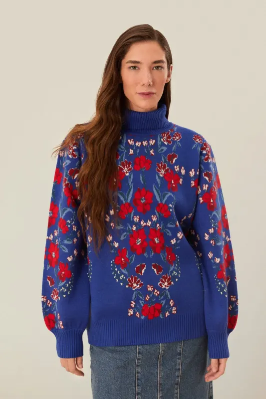 Butterflower Knit Sweater sold by FARM Rio
