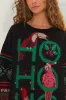 Black Hohoho Knit Sweater sold by FARM Rio