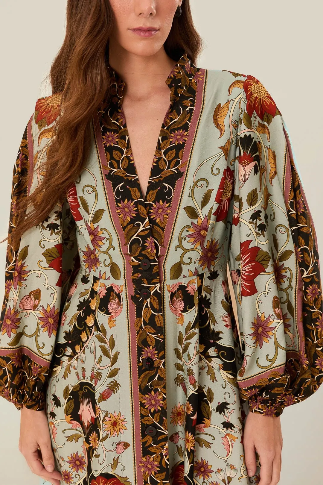 Blue Flowing Beauty Maxi Dress sold by FARM Rio product image thumbnail 4