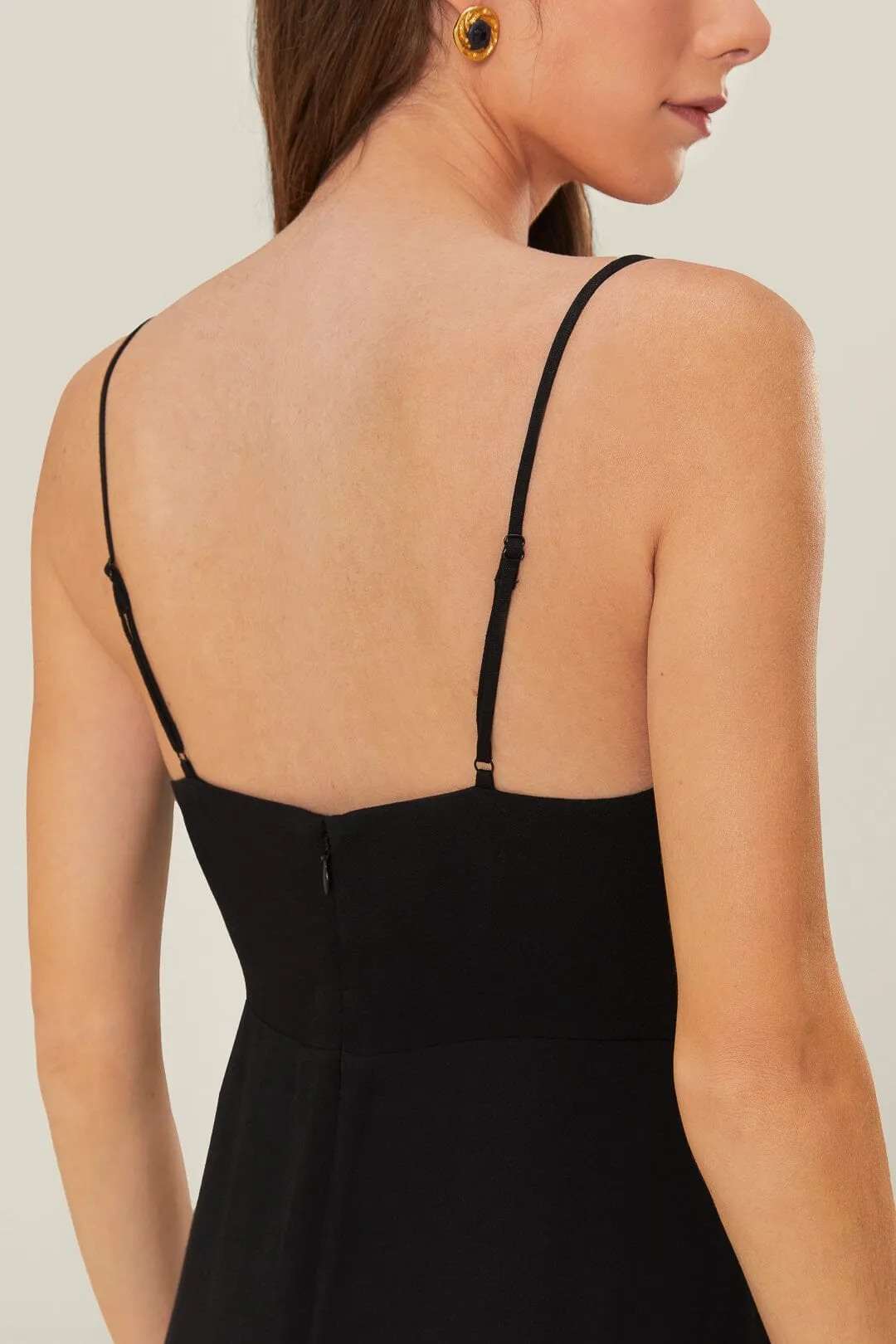 Black Flowered Bust Midi Dress sold by FARM Rio product image thumbnail 5