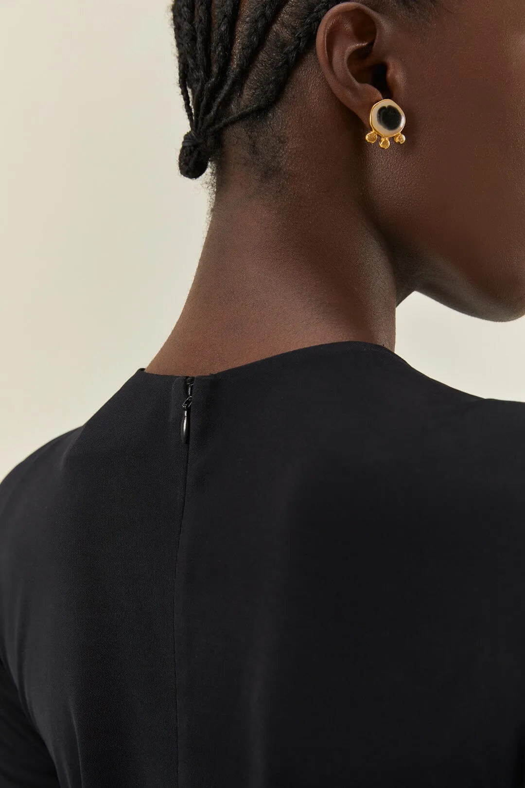 Black Twisted Cup Midi Dress sold by FARM Rio product image thumbnail 5