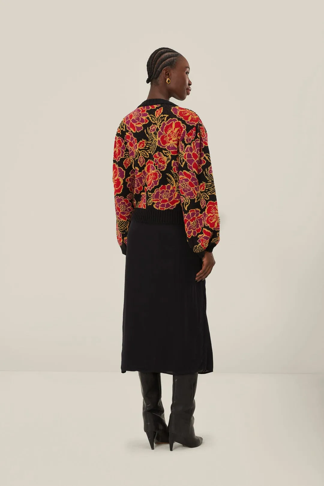 Black Midi Skirt sold by FARM Rio product image thumbnail 4