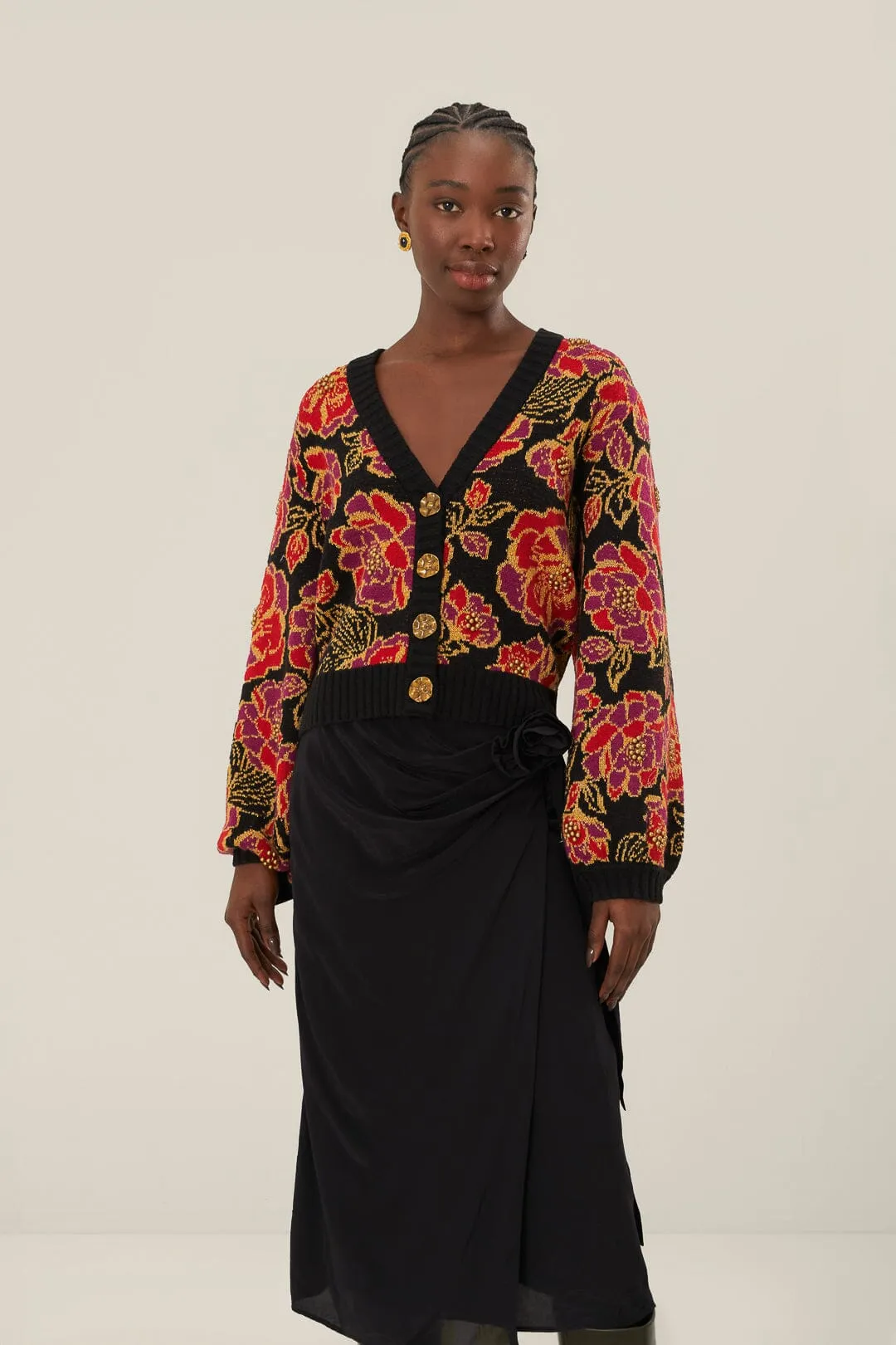 Black Midi Skirt sold by FARM Rio product image thumbnail 5