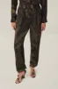 Black Golden Foliage Pajama Pants sold by FARM Rio