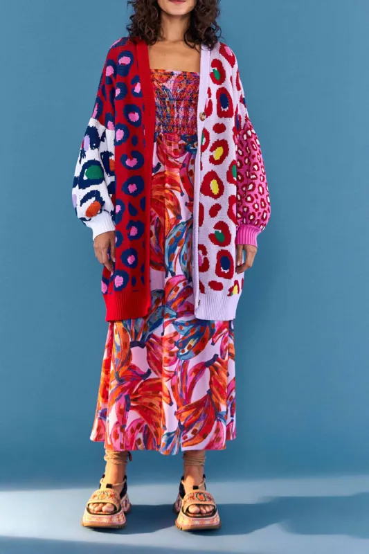 Leopard Pop Cardigan sold by FARM Rio