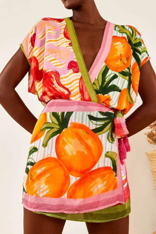 Fruits Scarves Wrap Mini Skirt sold by FARM Rio