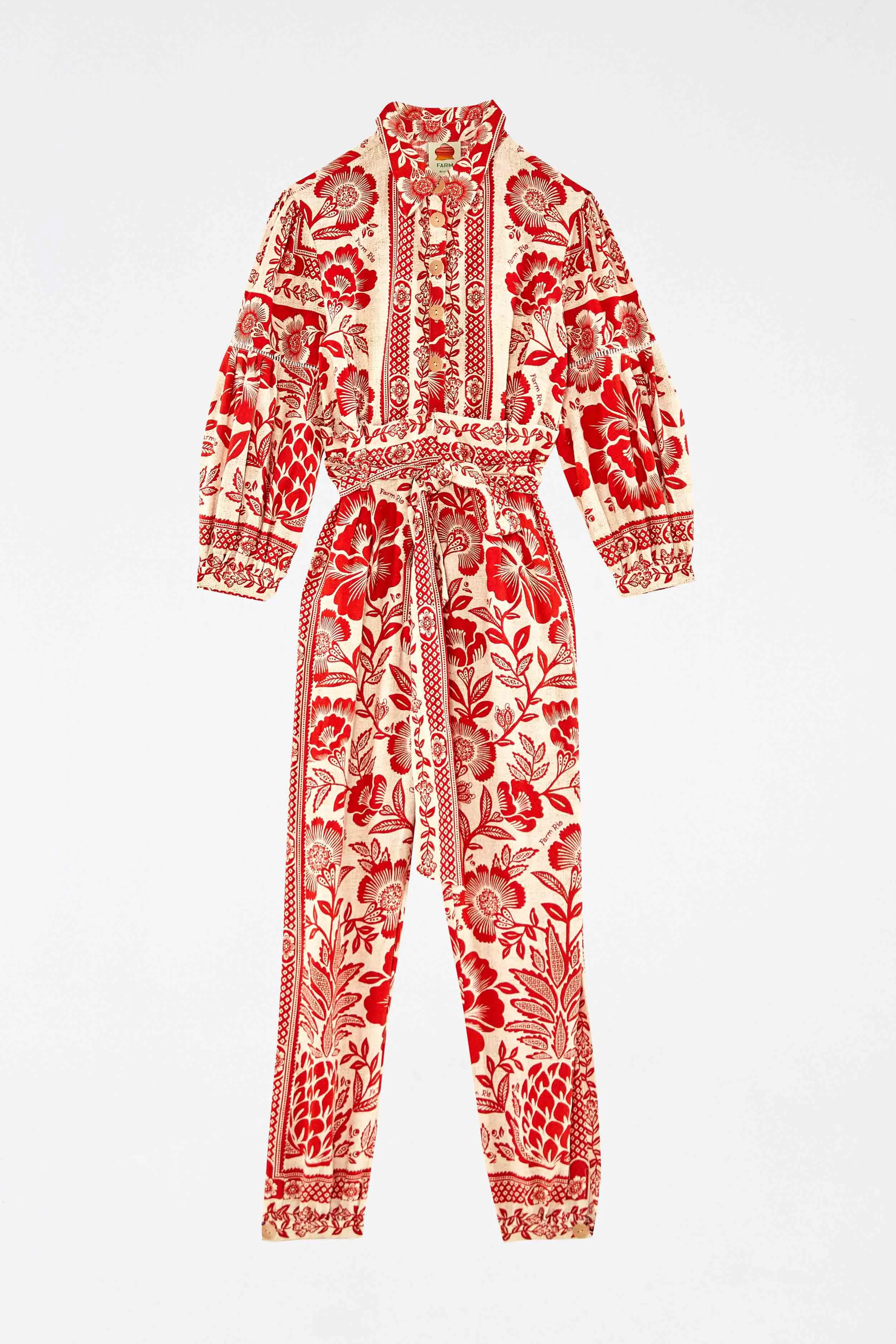Red Pineapple Garden Jumpsuit sold by FARM Rio product image thumbnail 5