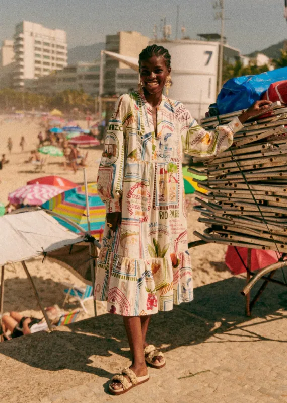 Paris Ama Rio Boheme Midi Dress sold by FARM Rio