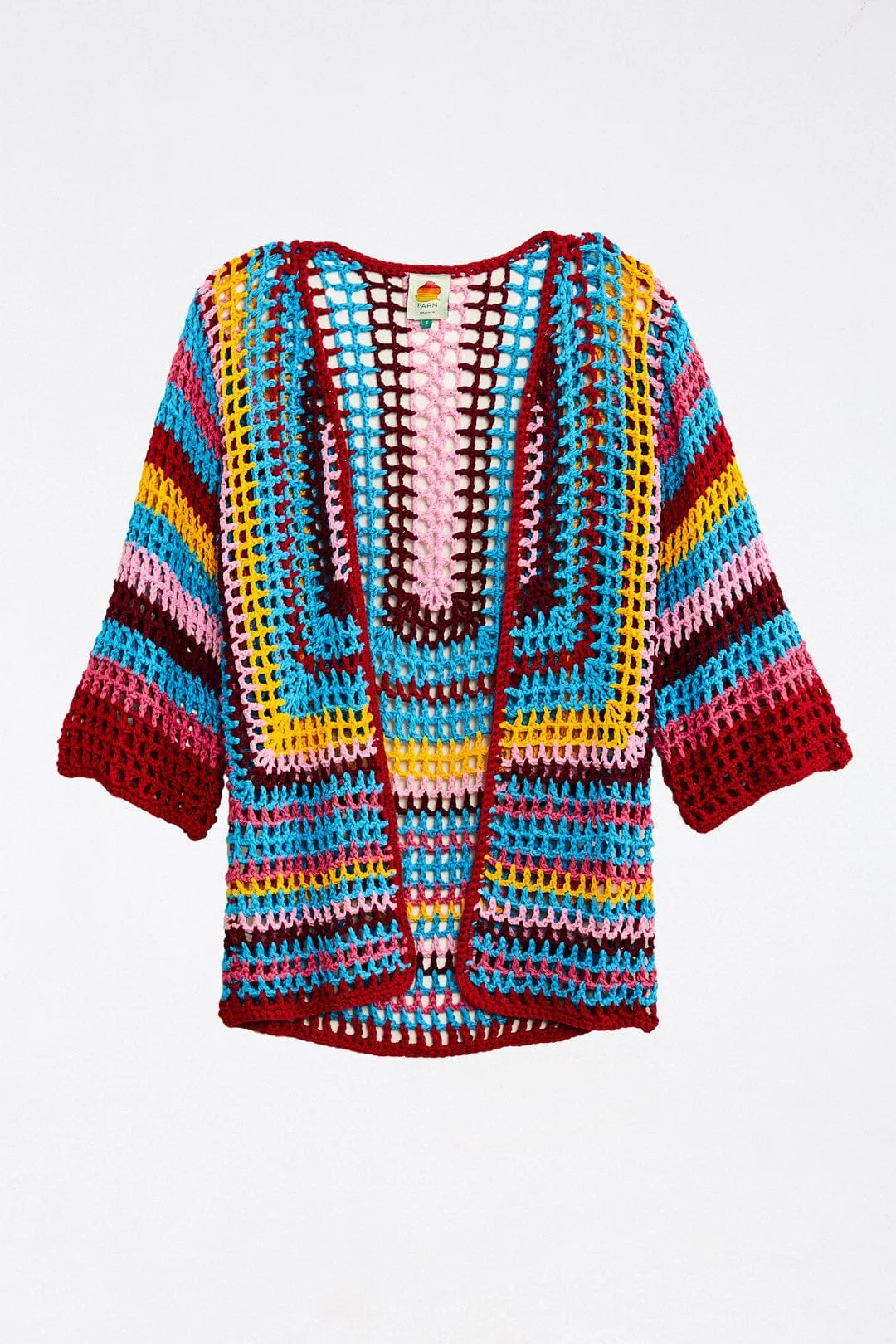 Multicolor Crochet Cardigan sold by FARM Rio product image thumbnail 4