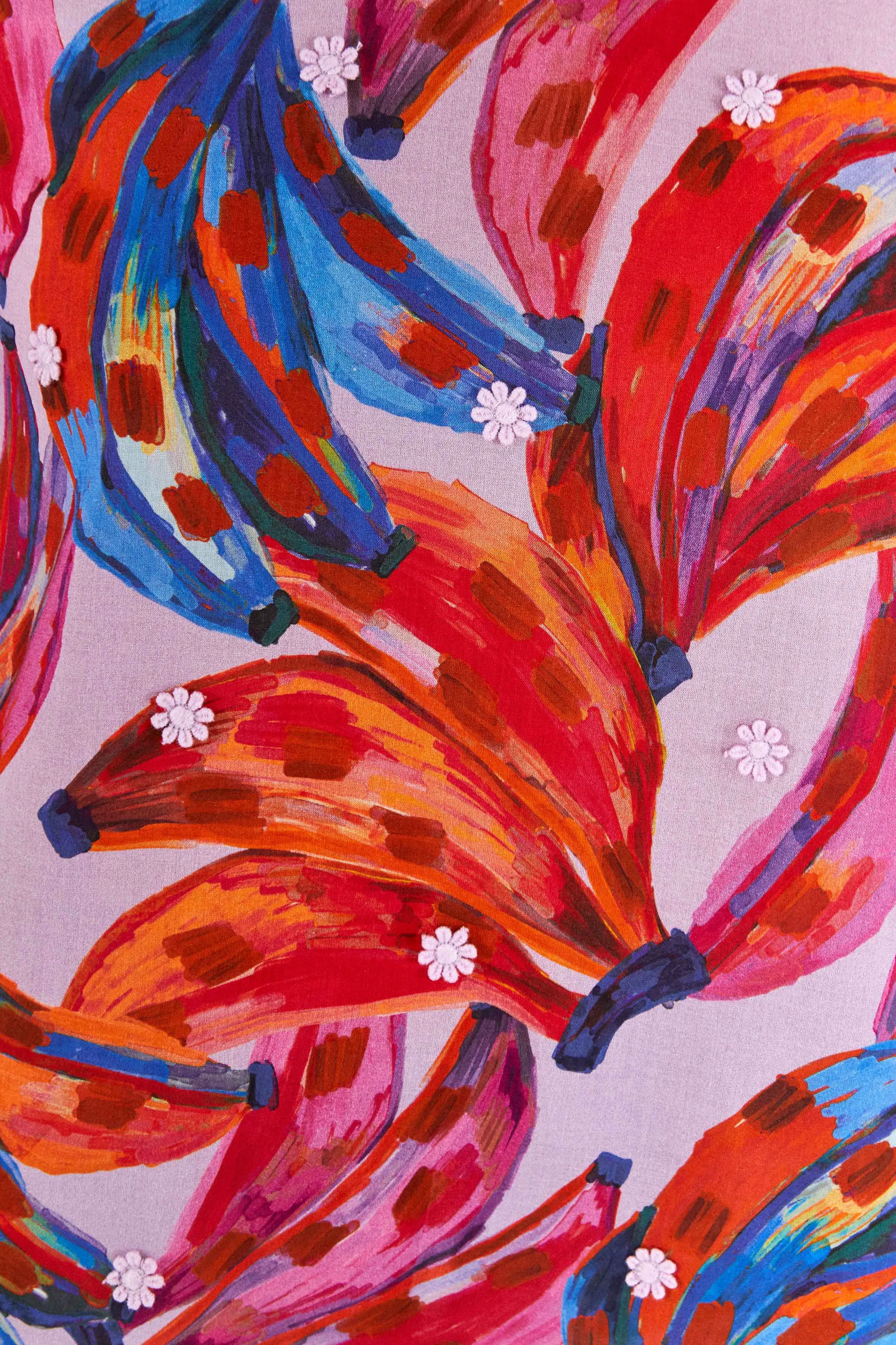 Colorful Bananas Puff Sleeve Blouse sold by FARM Rio product image thumbnail 5