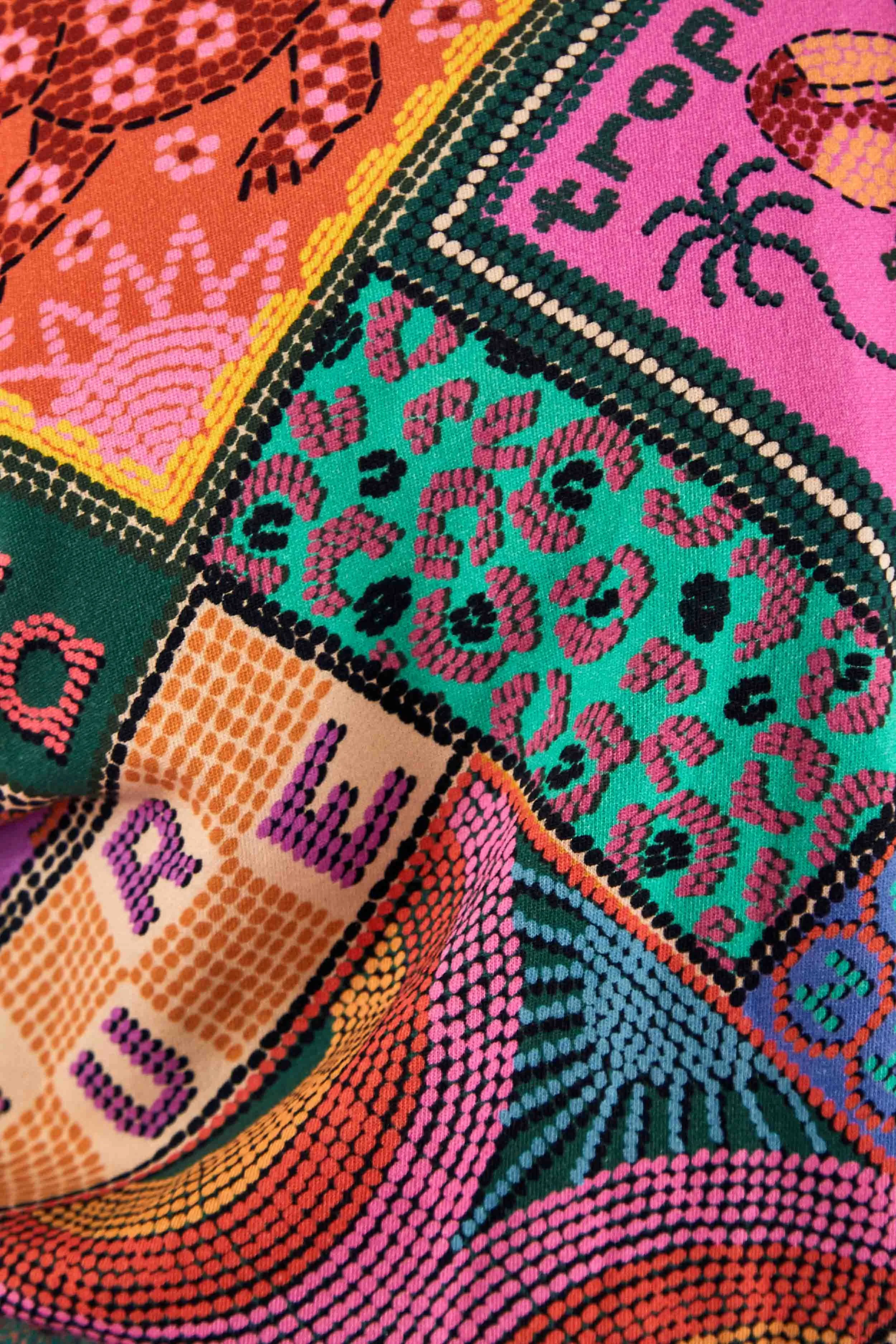 Dotted Patch Scarf Sweatshirt sold by FARM Rio product image thumbnail 5