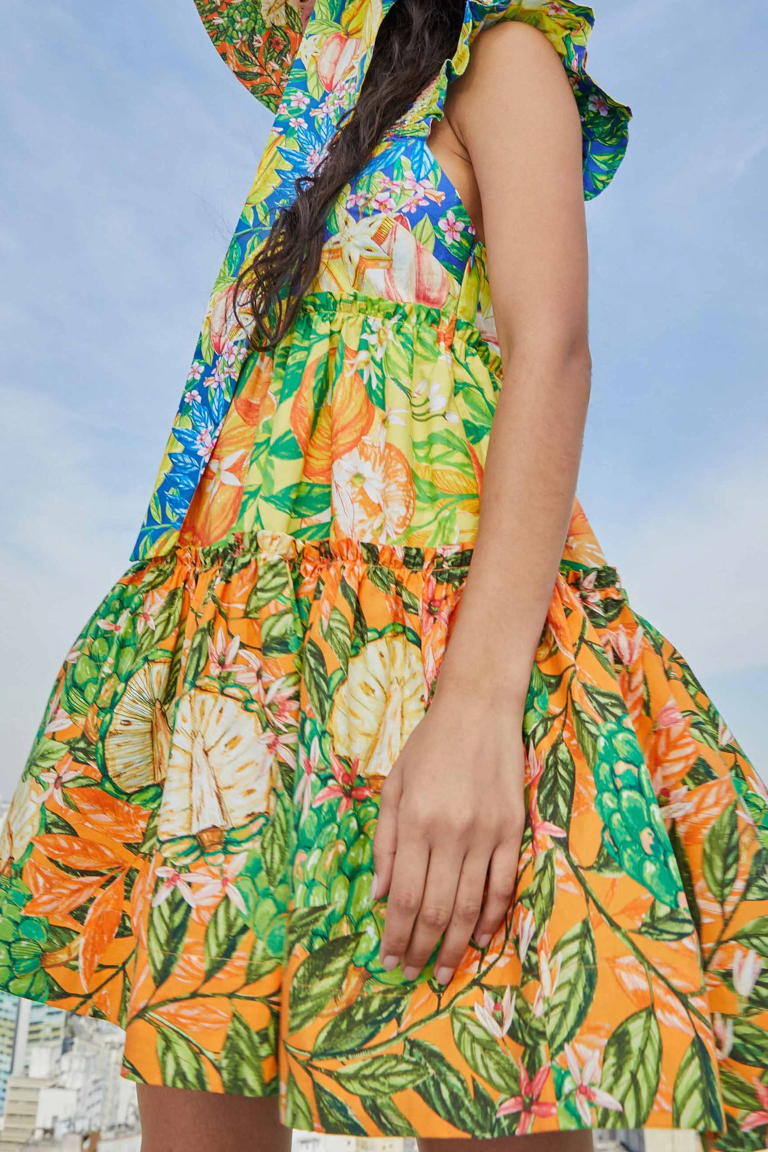 Caipirinha Tiered Mini Dress sold by FARM Rio product image thumbnail 3