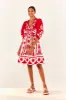 Red Tropical Cutwork Midi Dress sold by FARM Rio