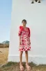 Red Tropical Cutwork Midi Dress sold by FARM Rio
