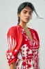 Red Tropical Cutwork Midi Dress sold by FARM Rio