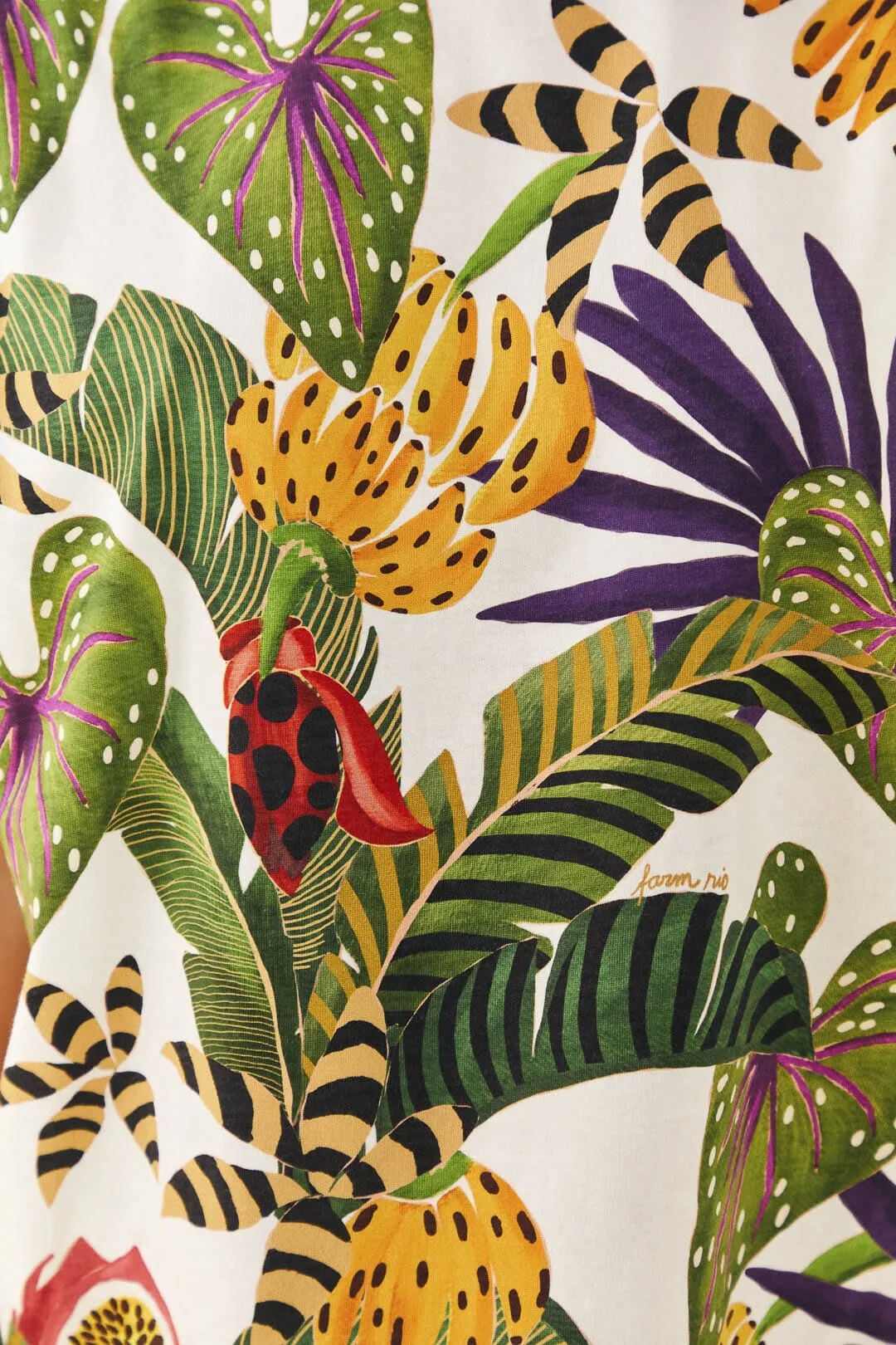 Striped Forest Organic Cotton T-Shirt sold by FARM Rio product image thumbnail 5