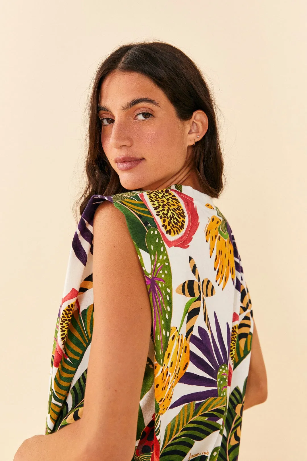 Striped Forest Organic Cotton T-Shirt sold by FARM Rio product image thumbnail 3