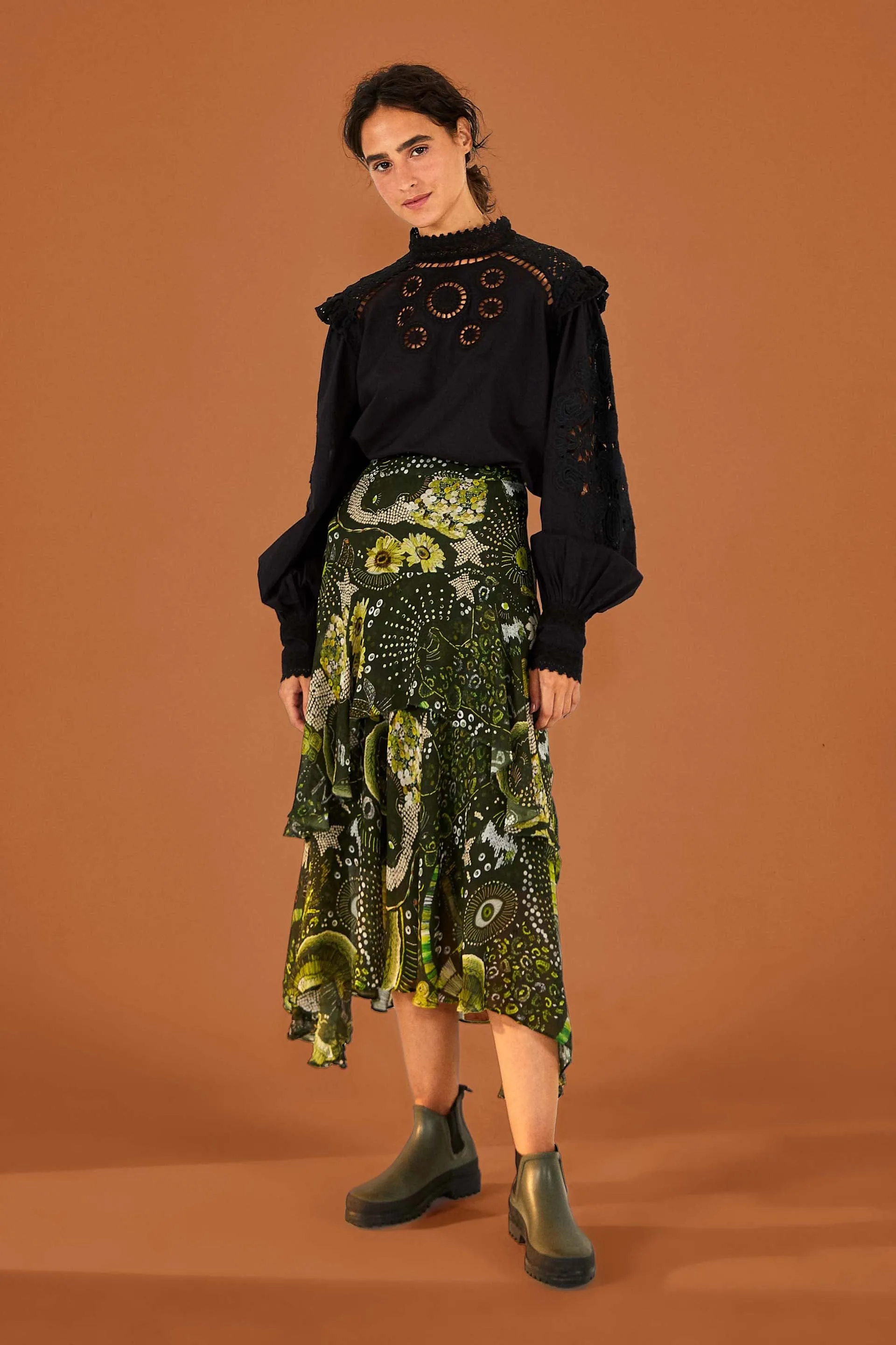 BLACK LACE BLOUSE sold by FARM Rio product image thumbnail 2