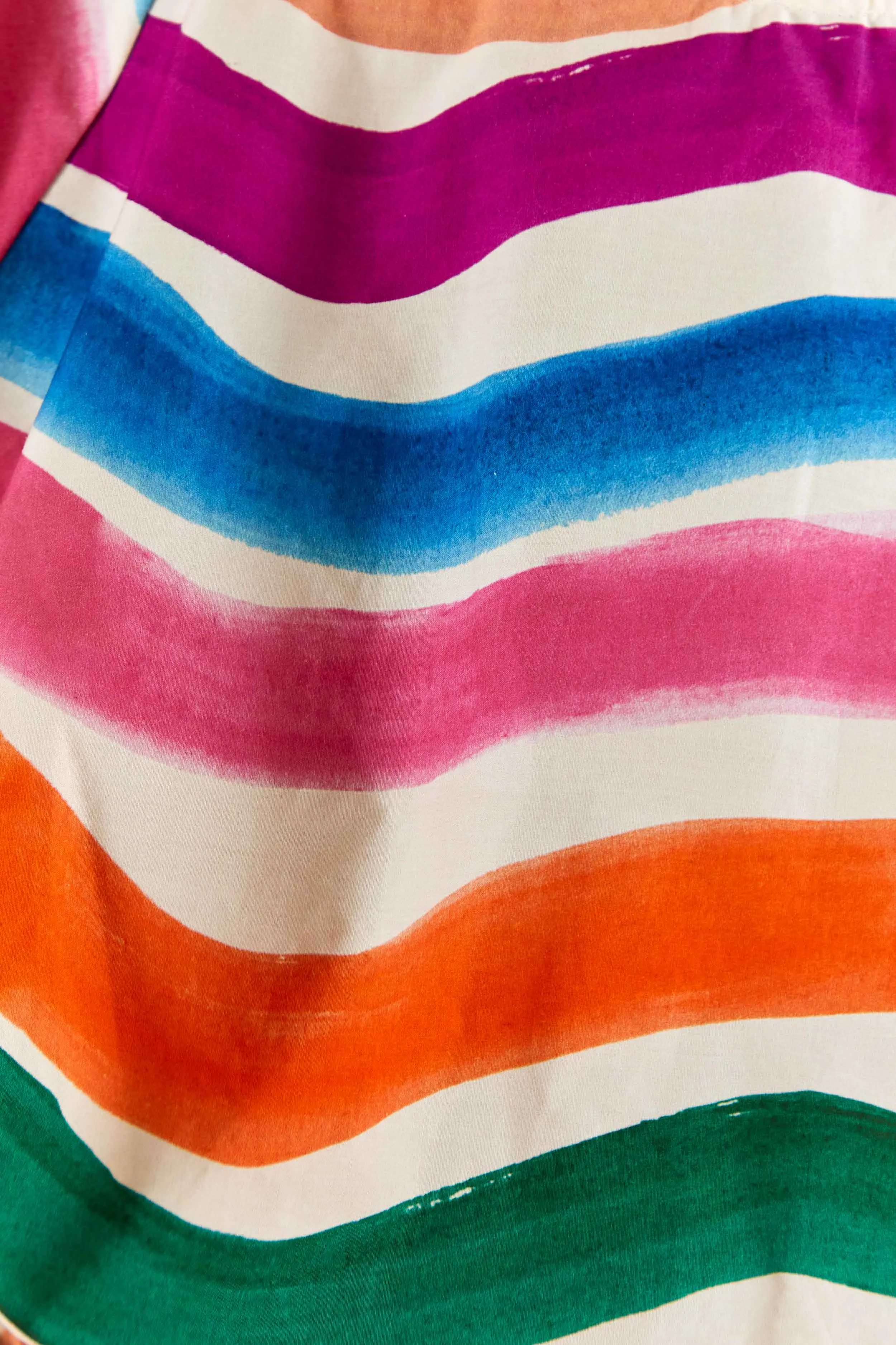 Dancing Stripes Puff Sleeve Crop Top sold by FARM Rio product image thumbnail 5