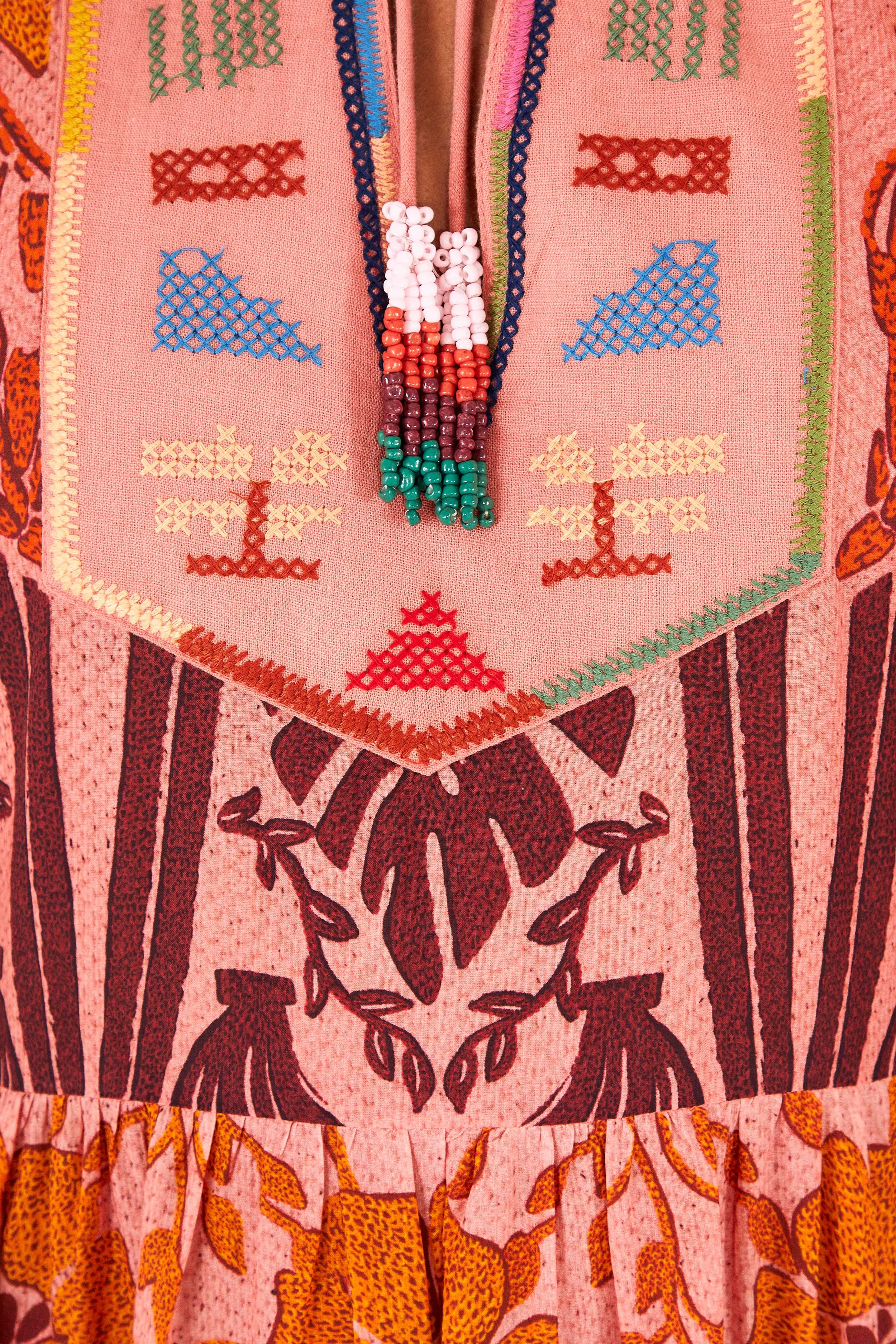 Pink Anika Print Macaws Maxi Dress sold by FARM Rio product image thumbnail 5