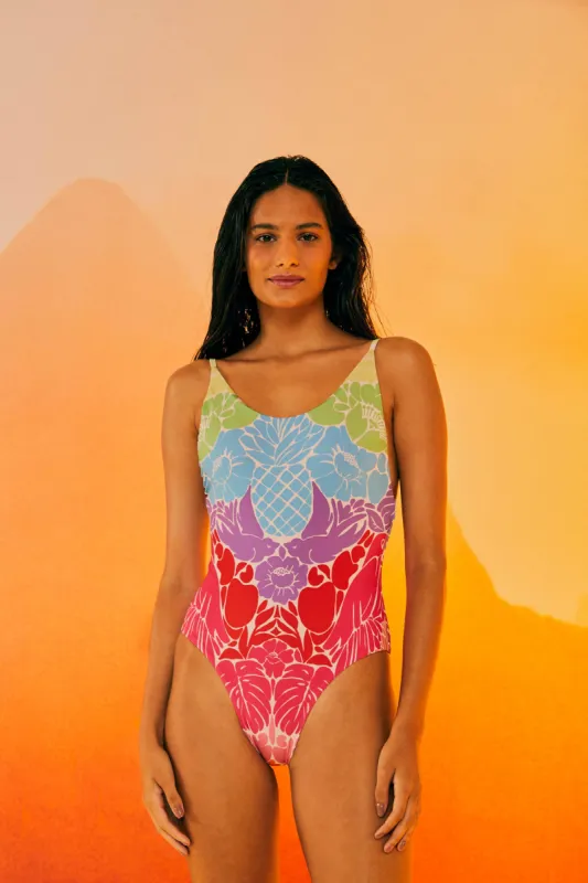 Tropical Graphic One Piece Swimsuit sold by FARM Rio