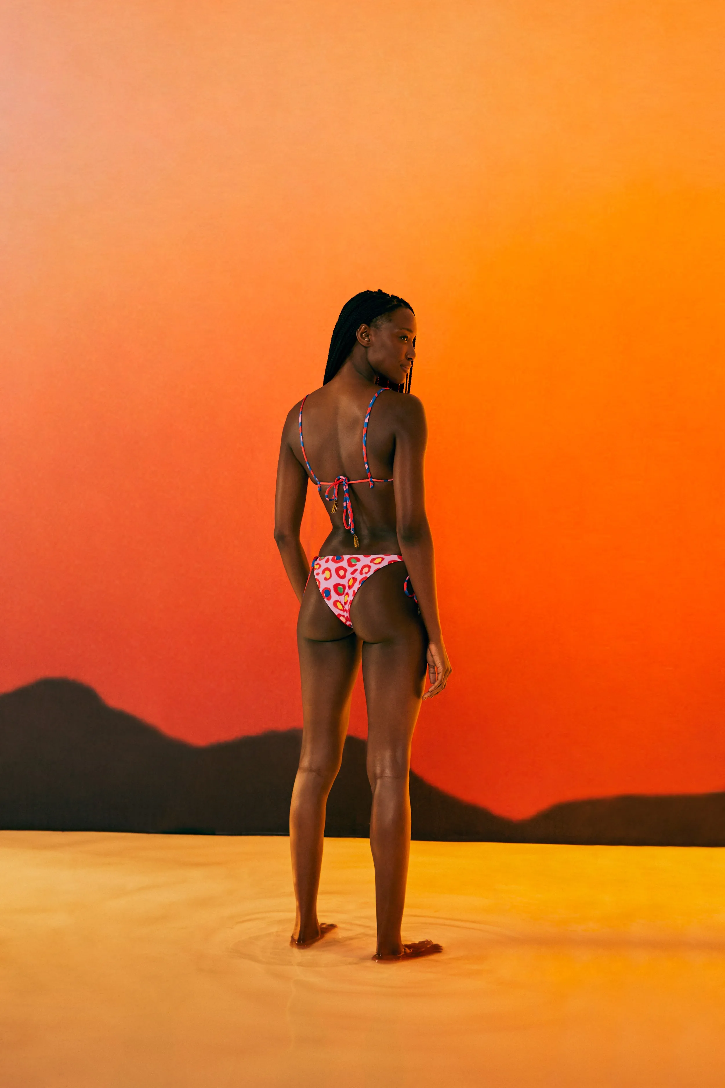 Leopard Pop Triangle Bikini Top sold by FARM Rio product image thumbnail 4